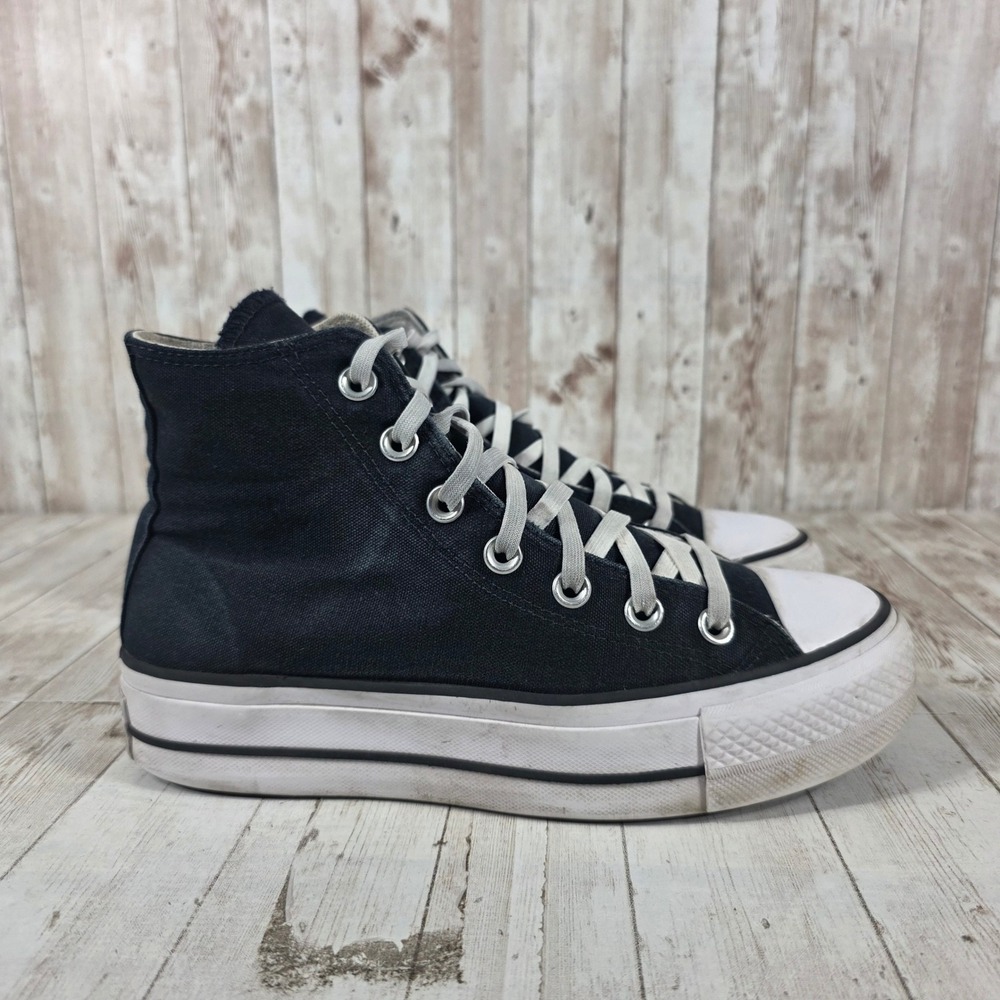 Converse Chuck Taylor All Star Platform High Top Black Sneakers 560845F Womens 7